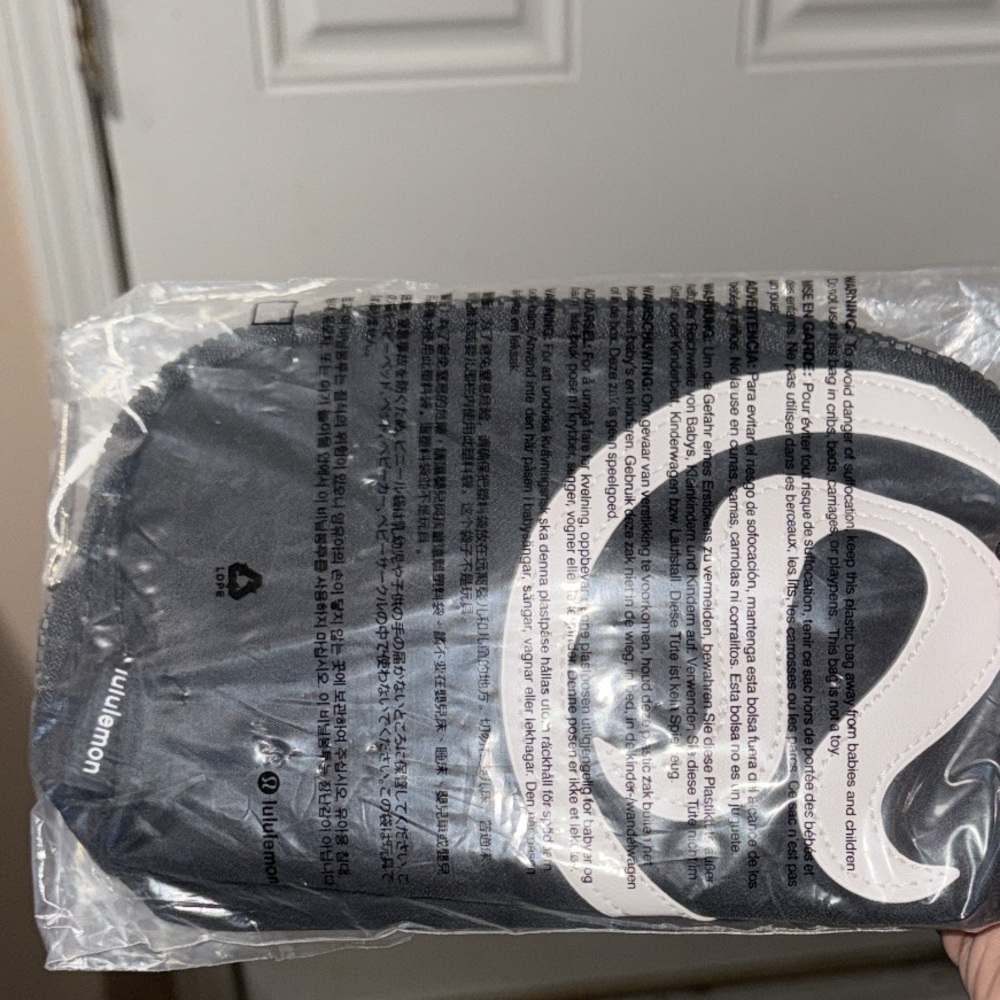 Lululemon Black and White Crossbody Bag
